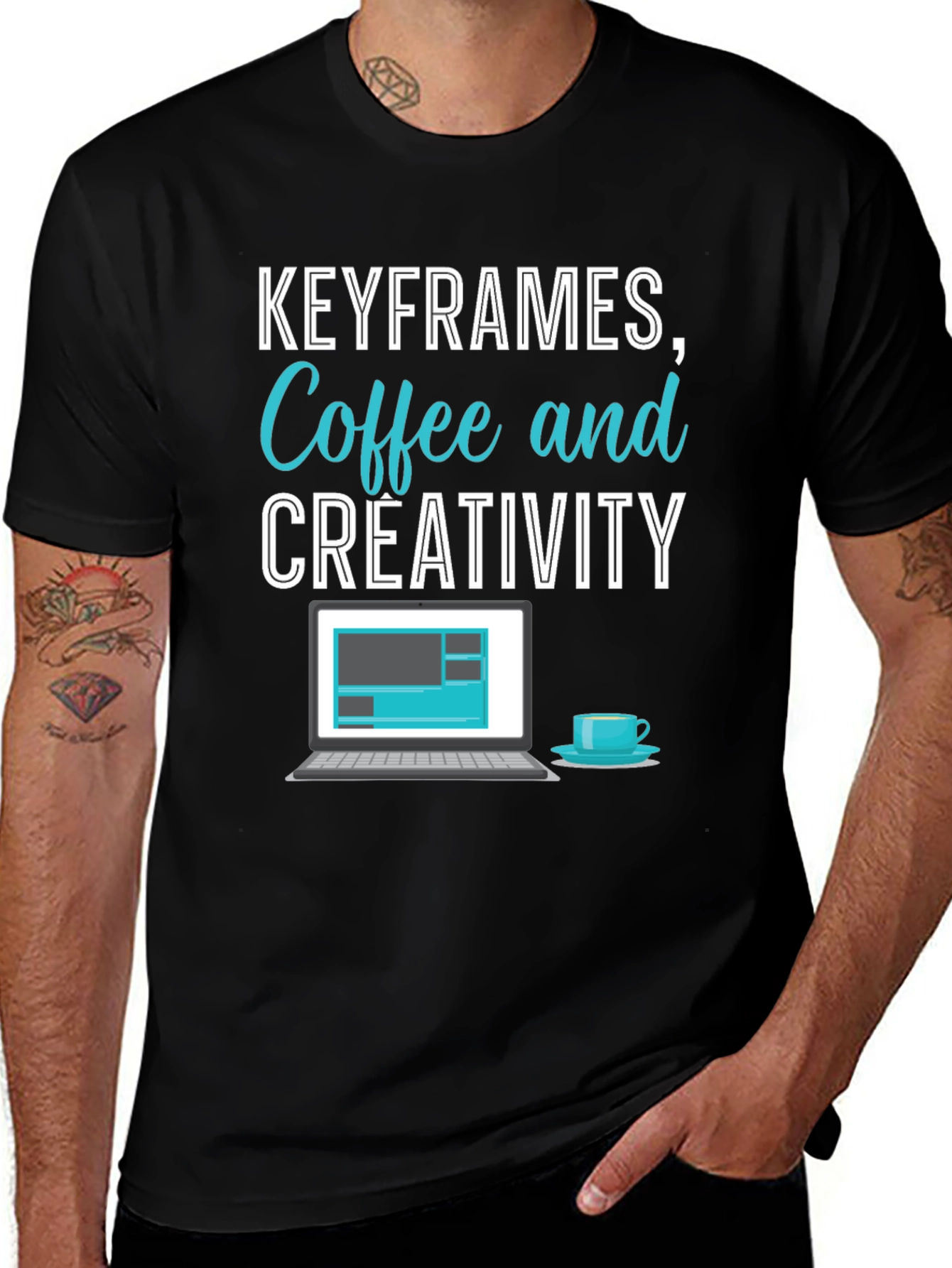 Keyframes Coffee & Creativity Graphic Tee