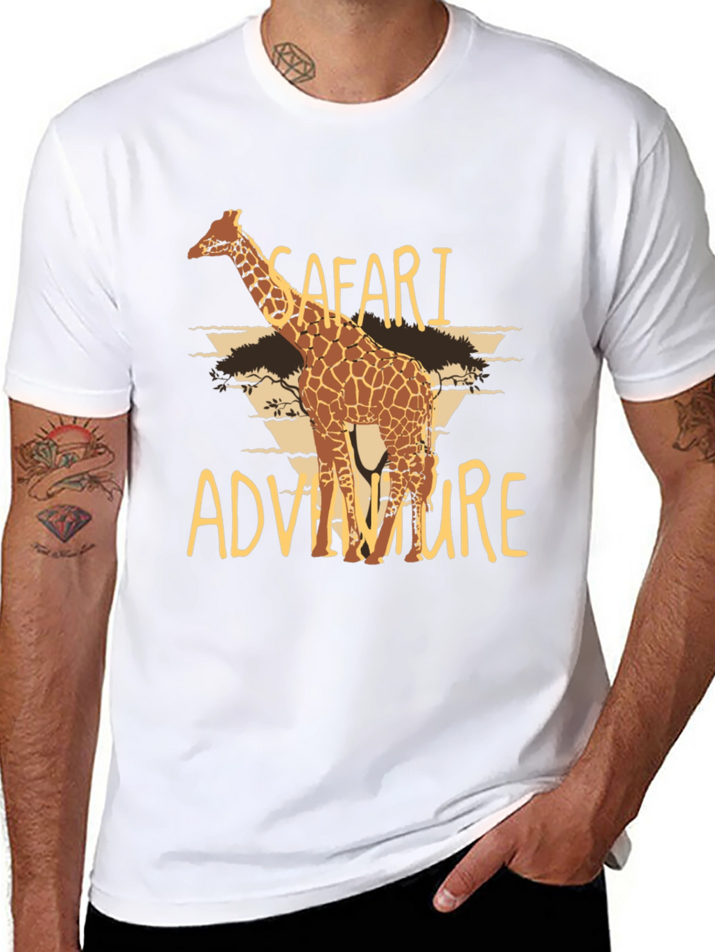 Safari Adventure Graphic Tee - Soft Cotton T-Shirt