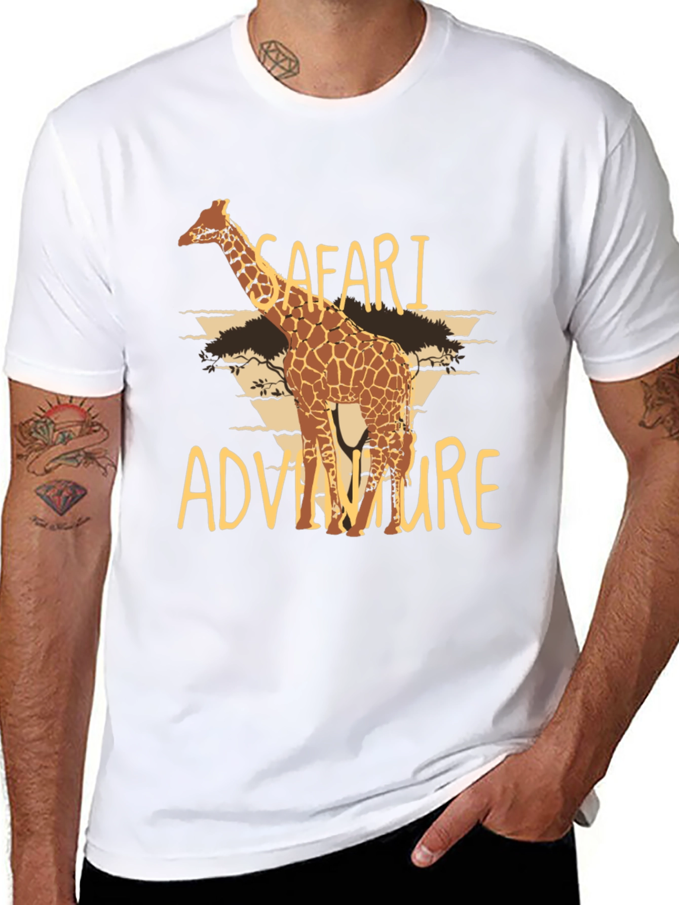 Safari Adventure Graphic Tee - Soft Cotton T-Shirt