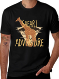 Safari Adventure Graphic Tee - Soft Cotton T-Shirt