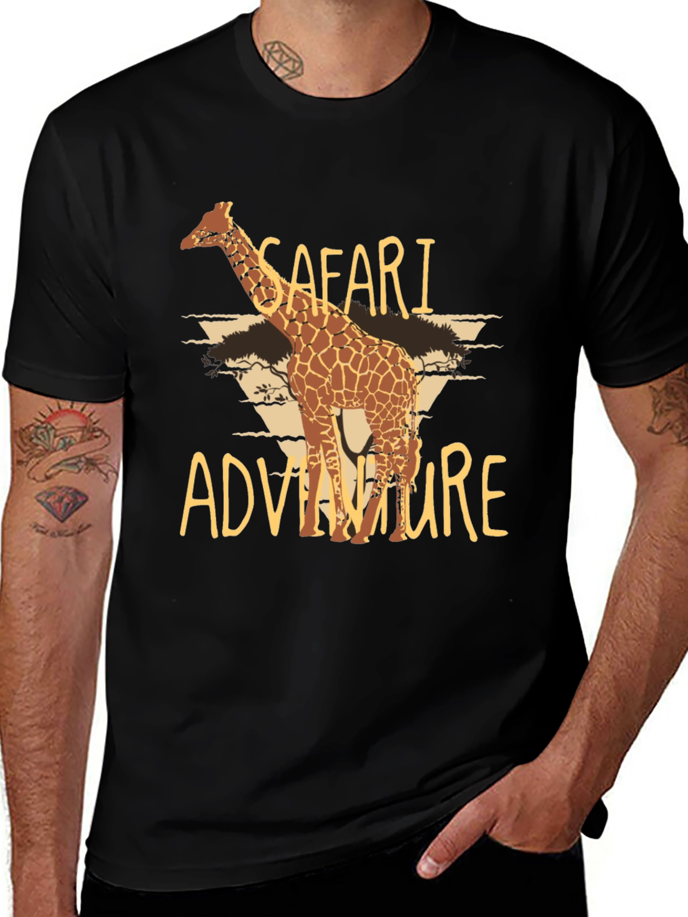 Safari Adventure Graphic Tee - Soft Cotton T-Shirt