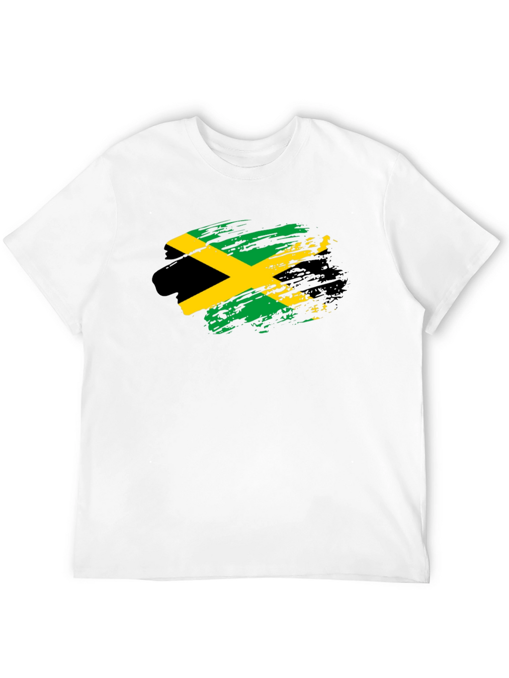 Jamaica Flag T-Shirt - Black Cotton Tee