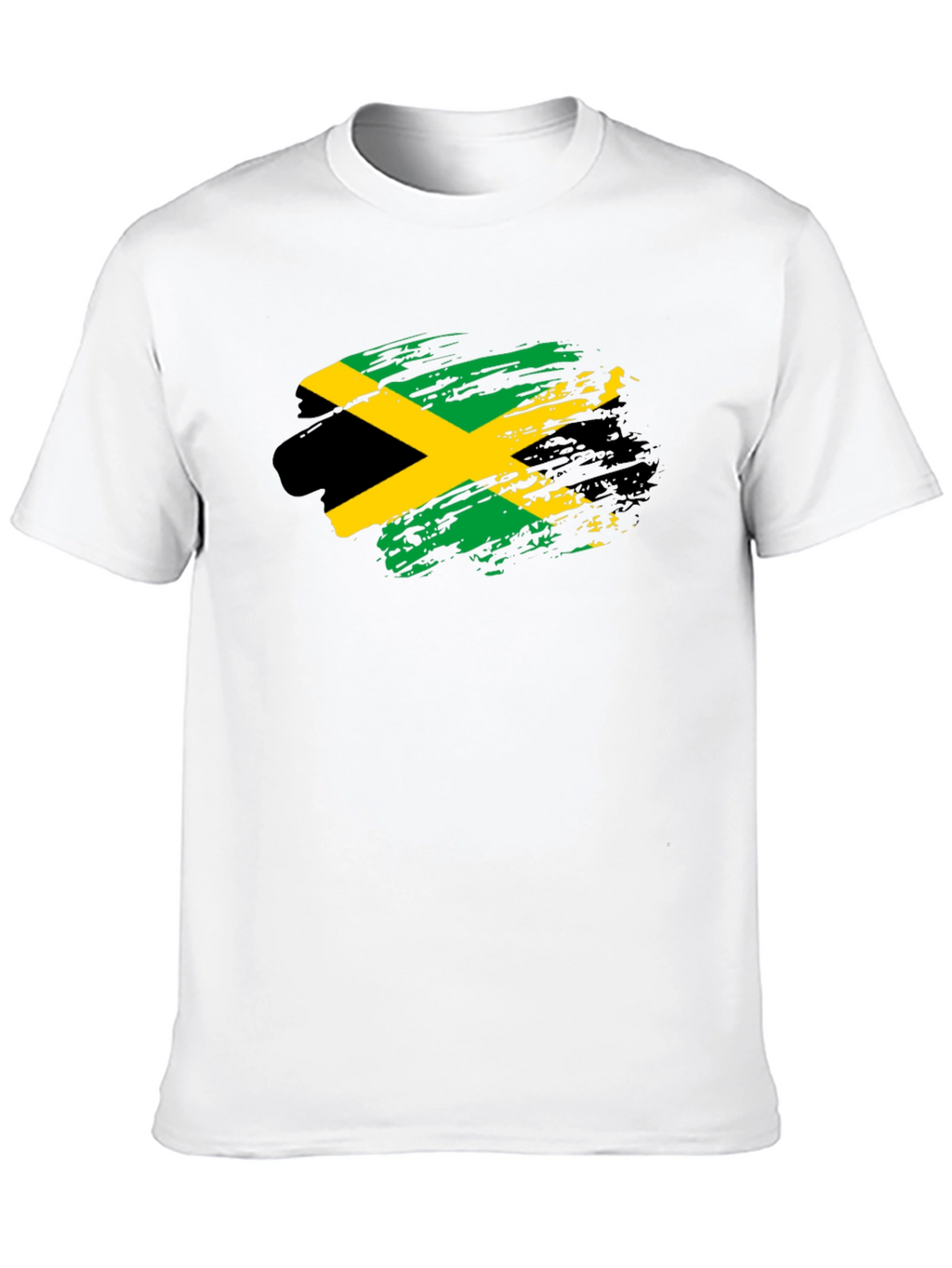 Jamaica Flag T-Shirt - Black Cotton Tee