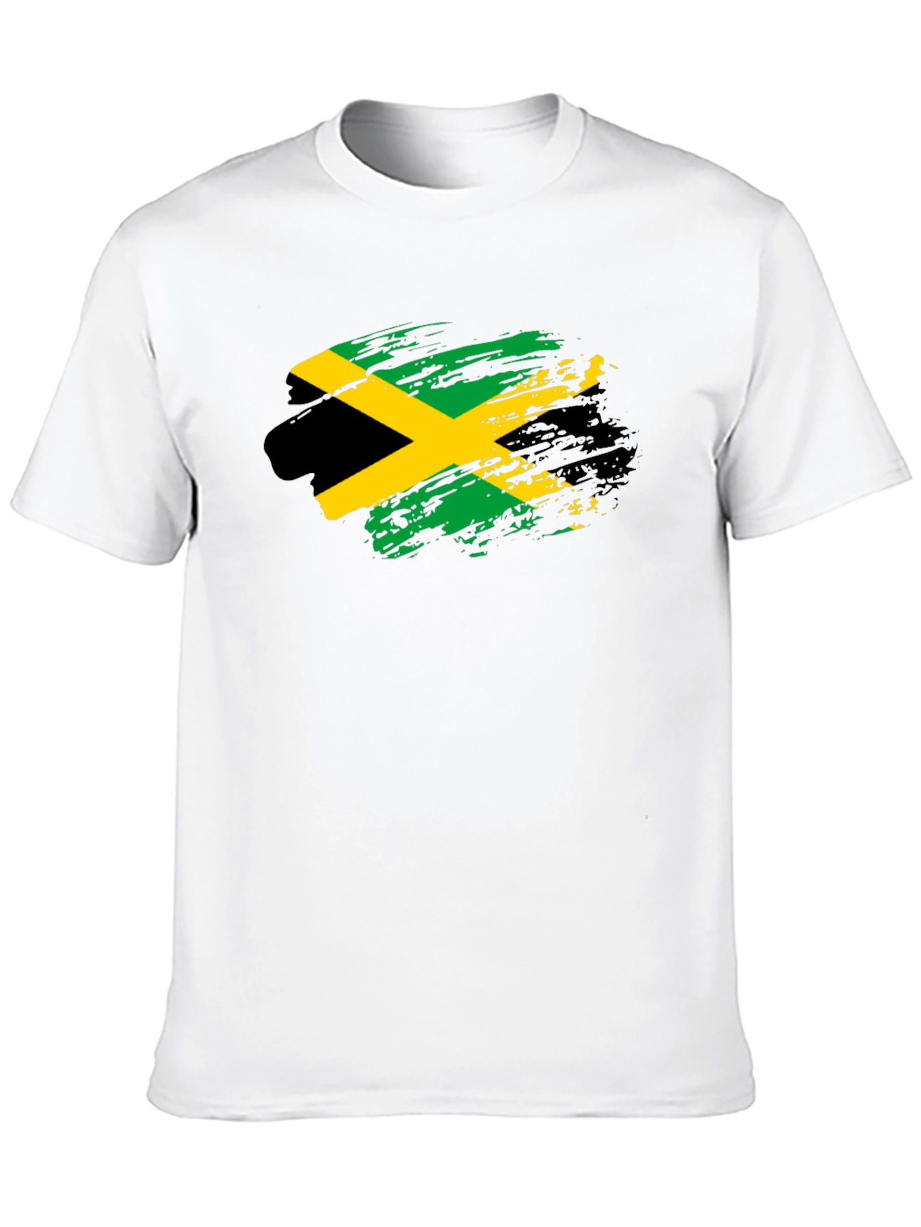 Jamaica Flag T-Shirt - Black Cotton Tee