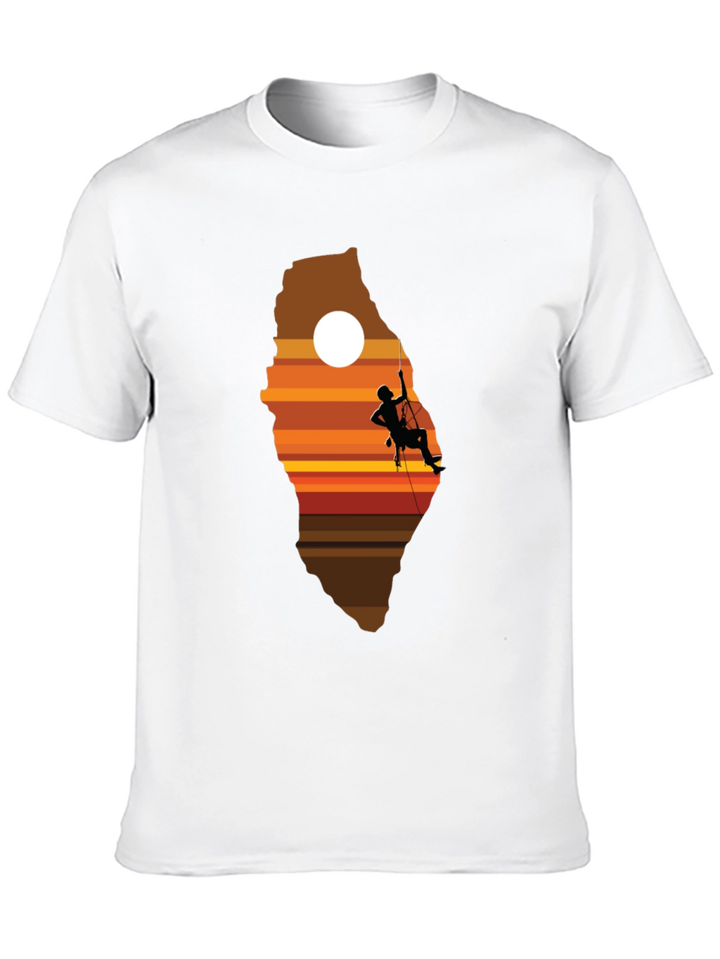 Climbing Sunset Graphic T-Shirt - Adventure Ready