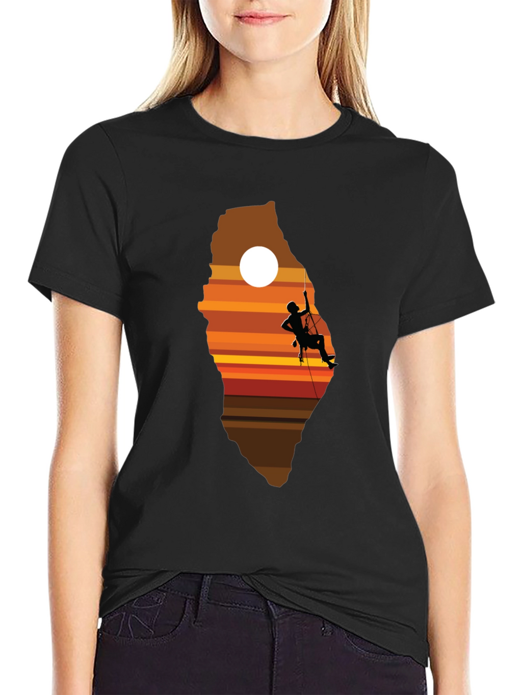 Climbing Sunset Graphic T-Shirt - Adventure Ready