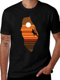 Climbing Sunset Graphic T-Shirt - Adventure Ready
