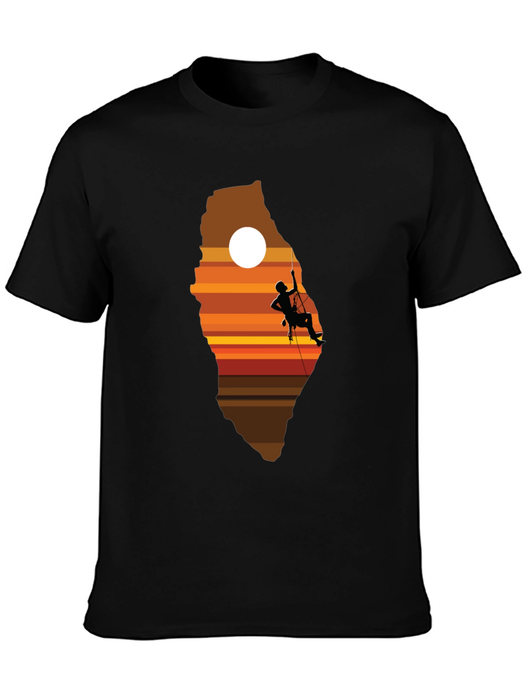Climbing Sunset Graphic T-Shirt - Adventure Ready