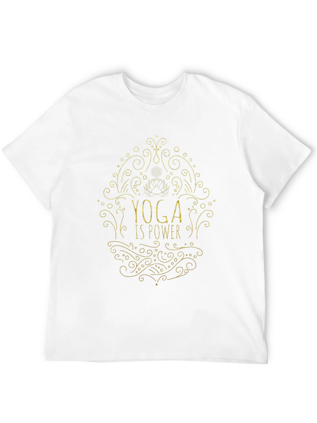 Yoga Is Power Tee - Black Graphic T-Shirt