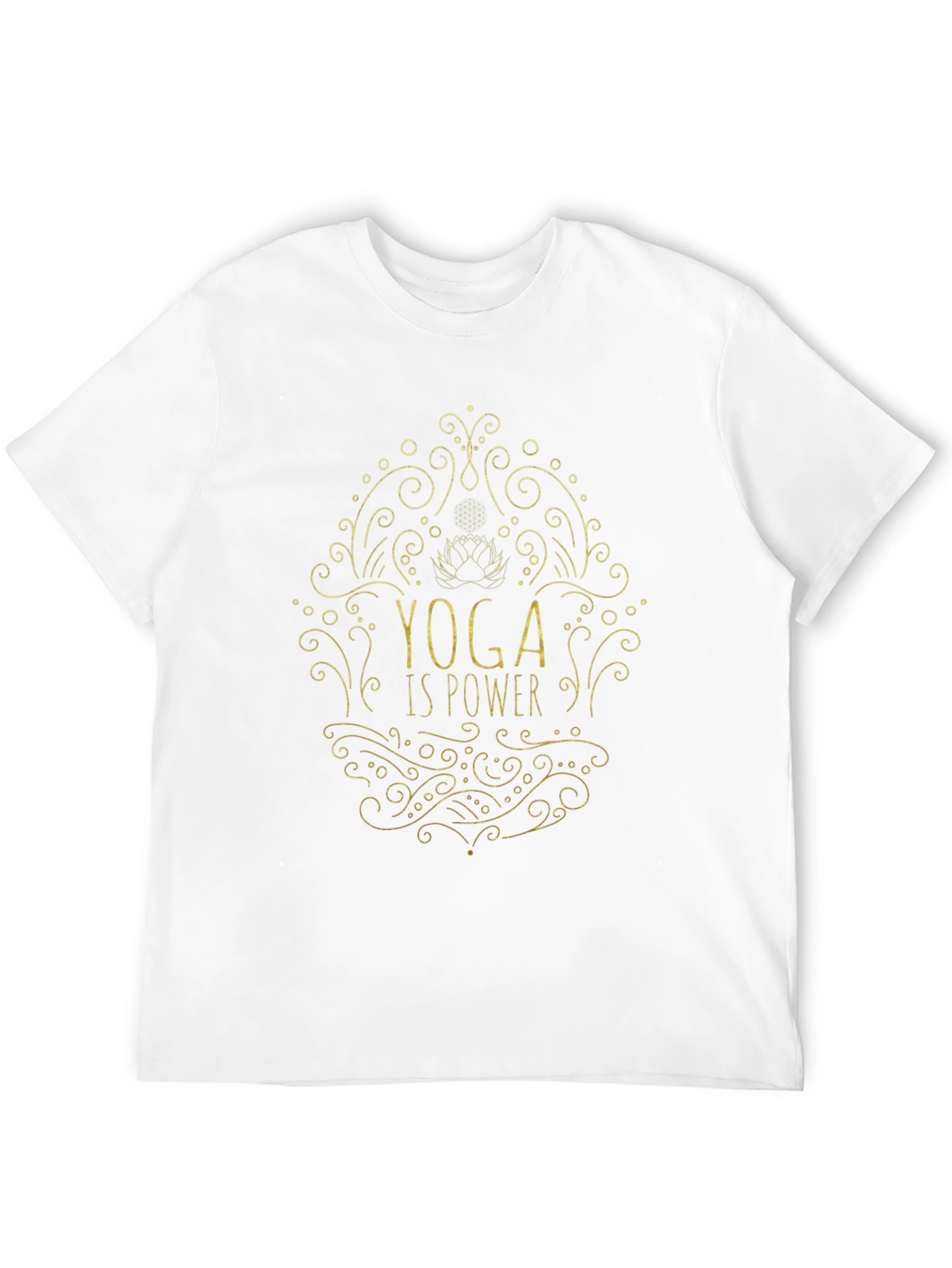 Yoga Is Power Tee - Black Graphic T-Shirt