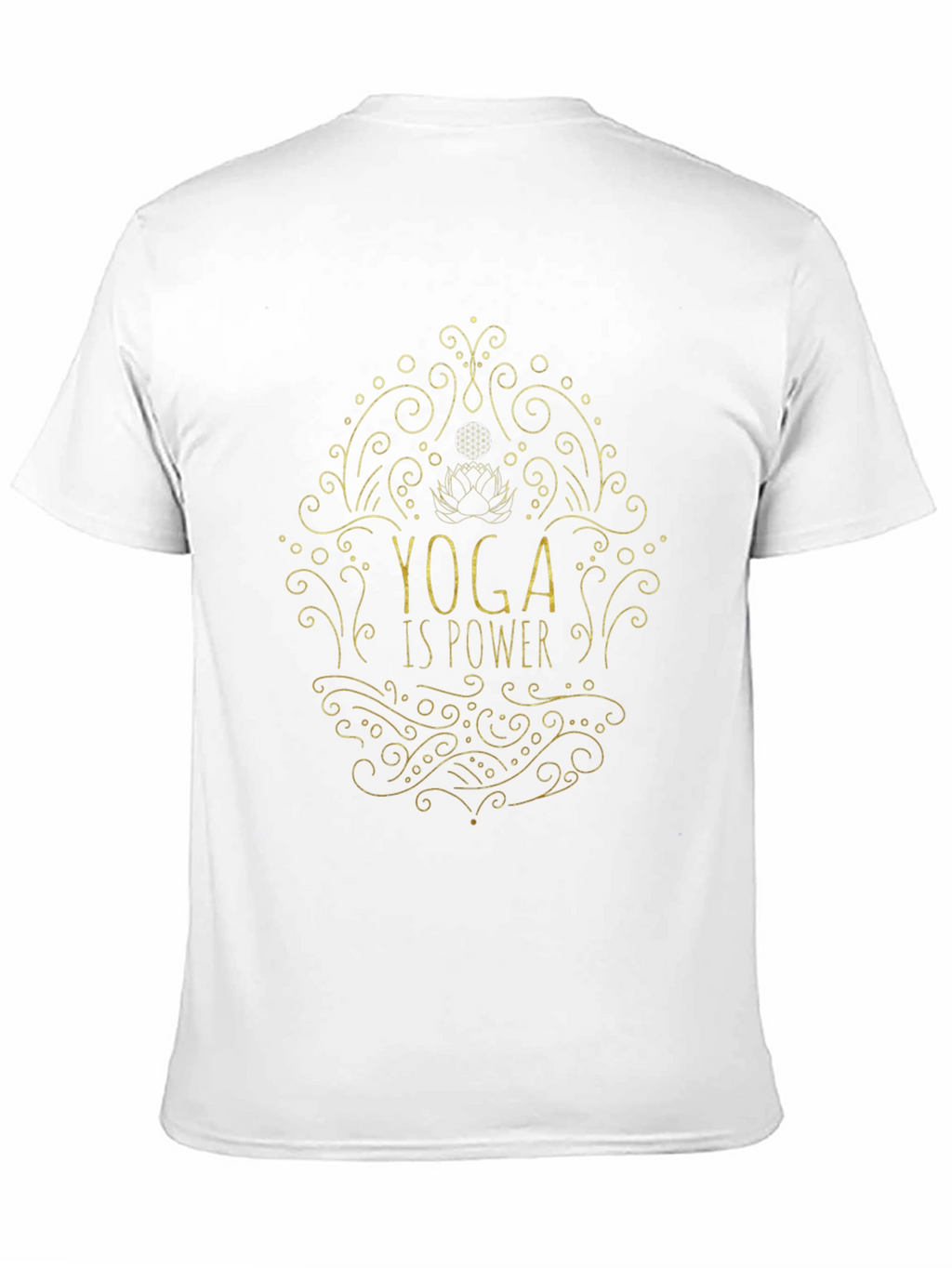 Yoga Is Power Tee - Black Graphic T-Shirt