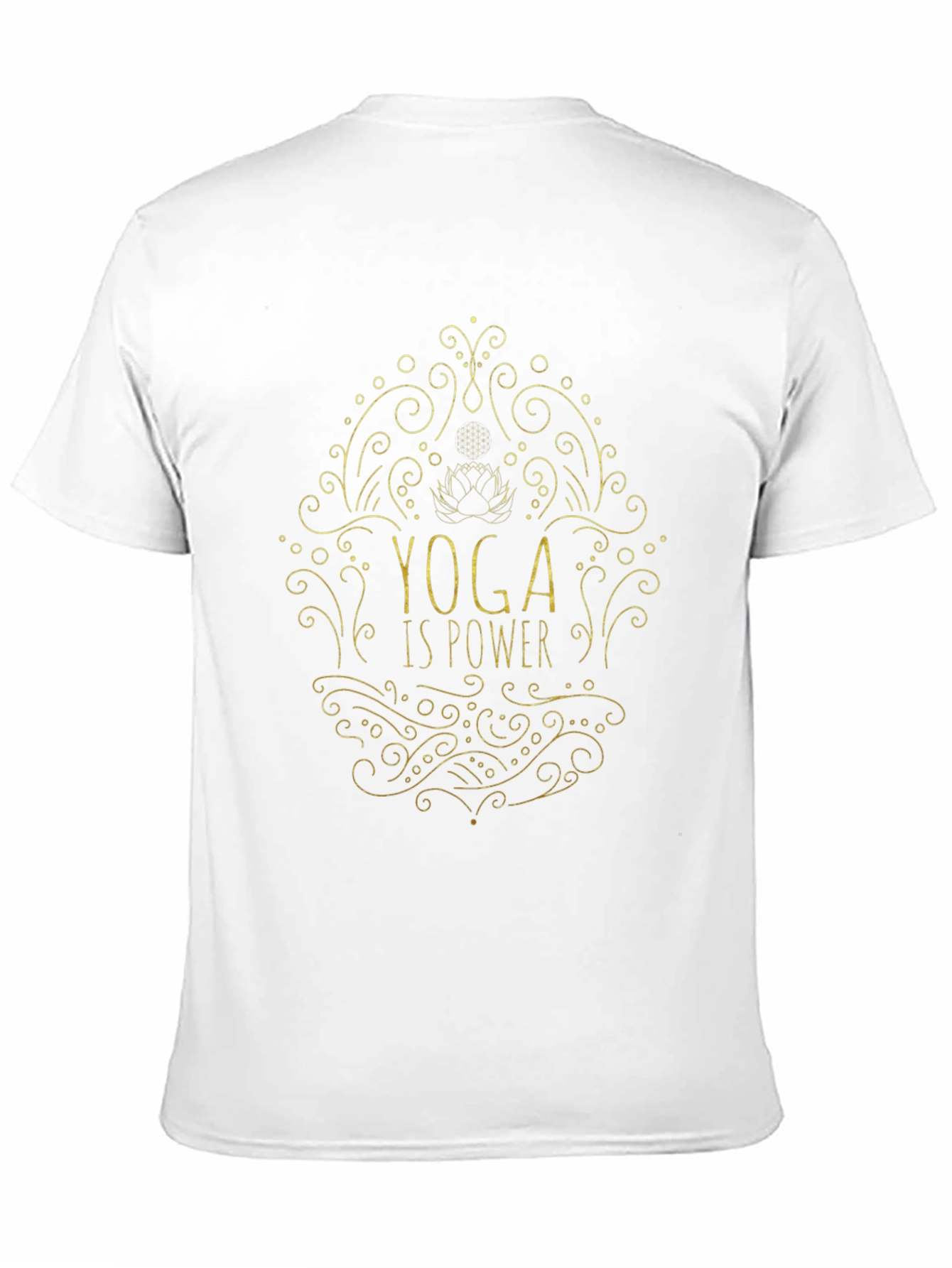 Yoga Is Power Tee - Black Graphic T-Shirt