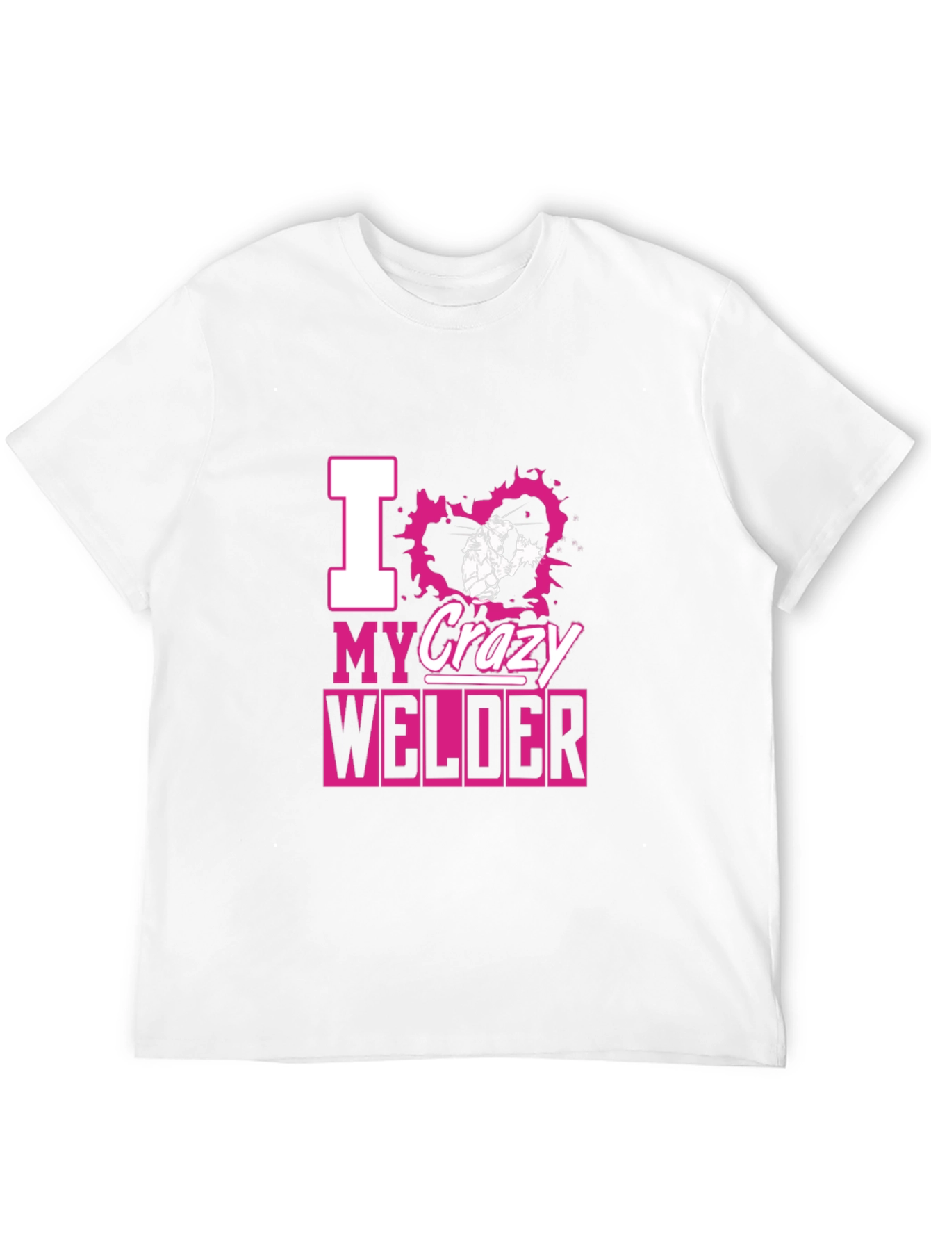 I Love My Crazy Welder Black T-Shirt