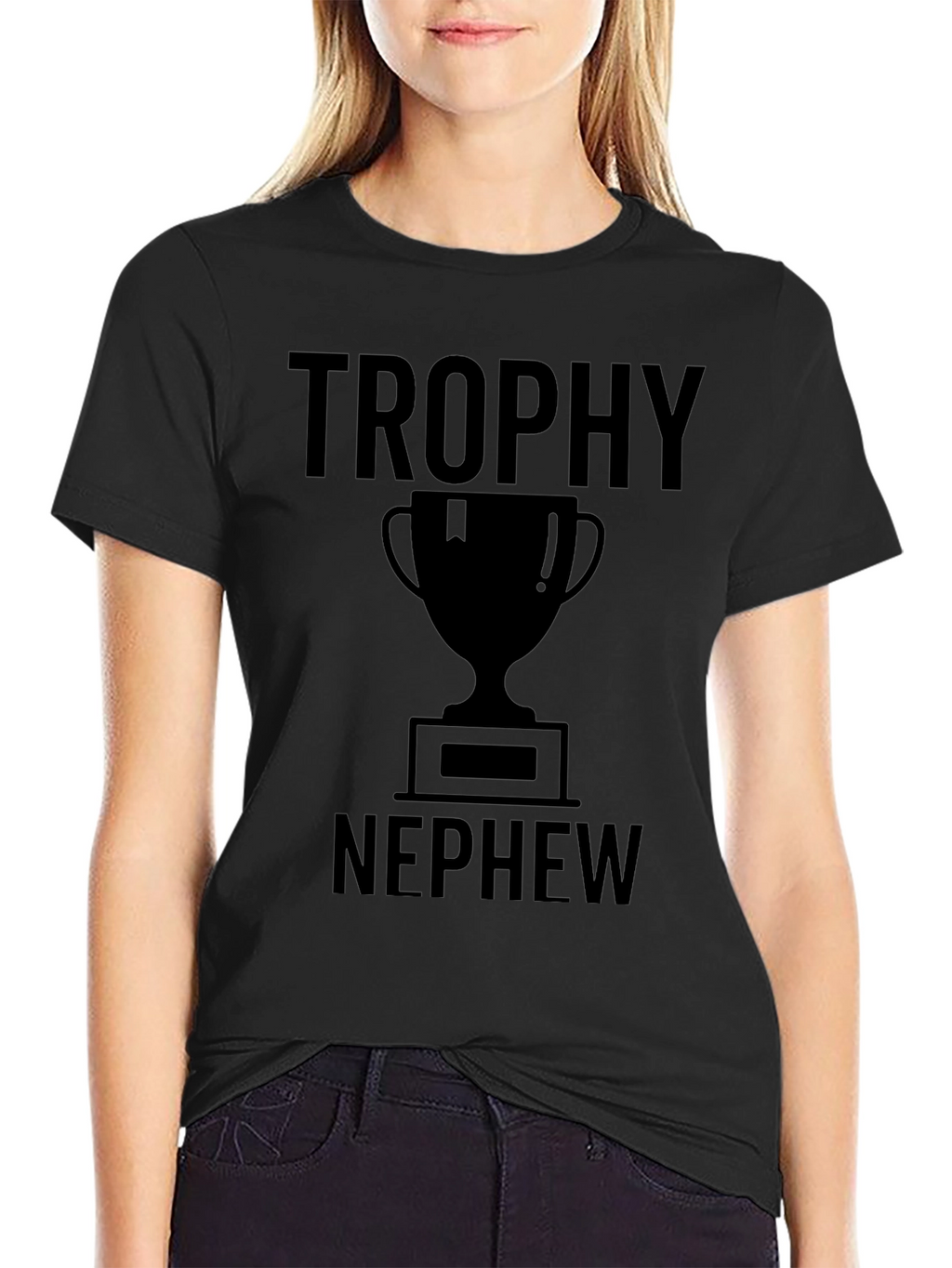 Trophy Nephew Black Graphic T-Shirt