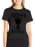 Trophy Nephew Black Graphic T-Shirt