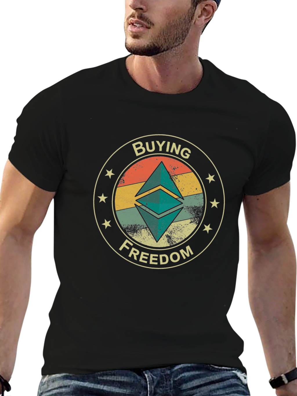 Ethereum Buying Freedom Black T-Shirt