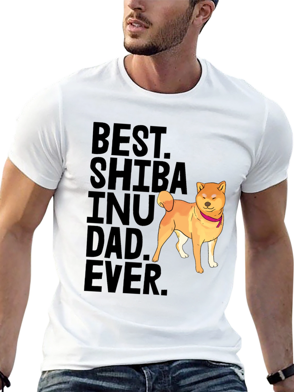 Best Shiba Inu Dad Ever Graphic Tee