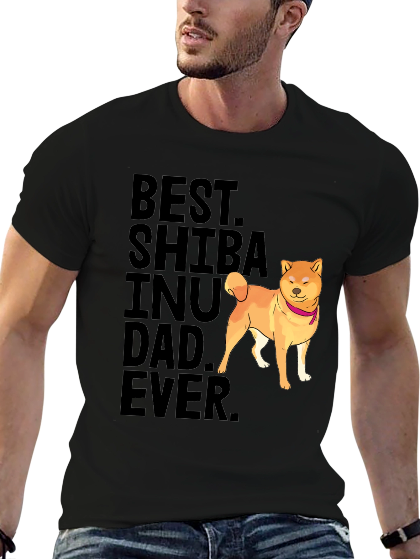 Best Shiba Inu Dad Ever Graphic Tee