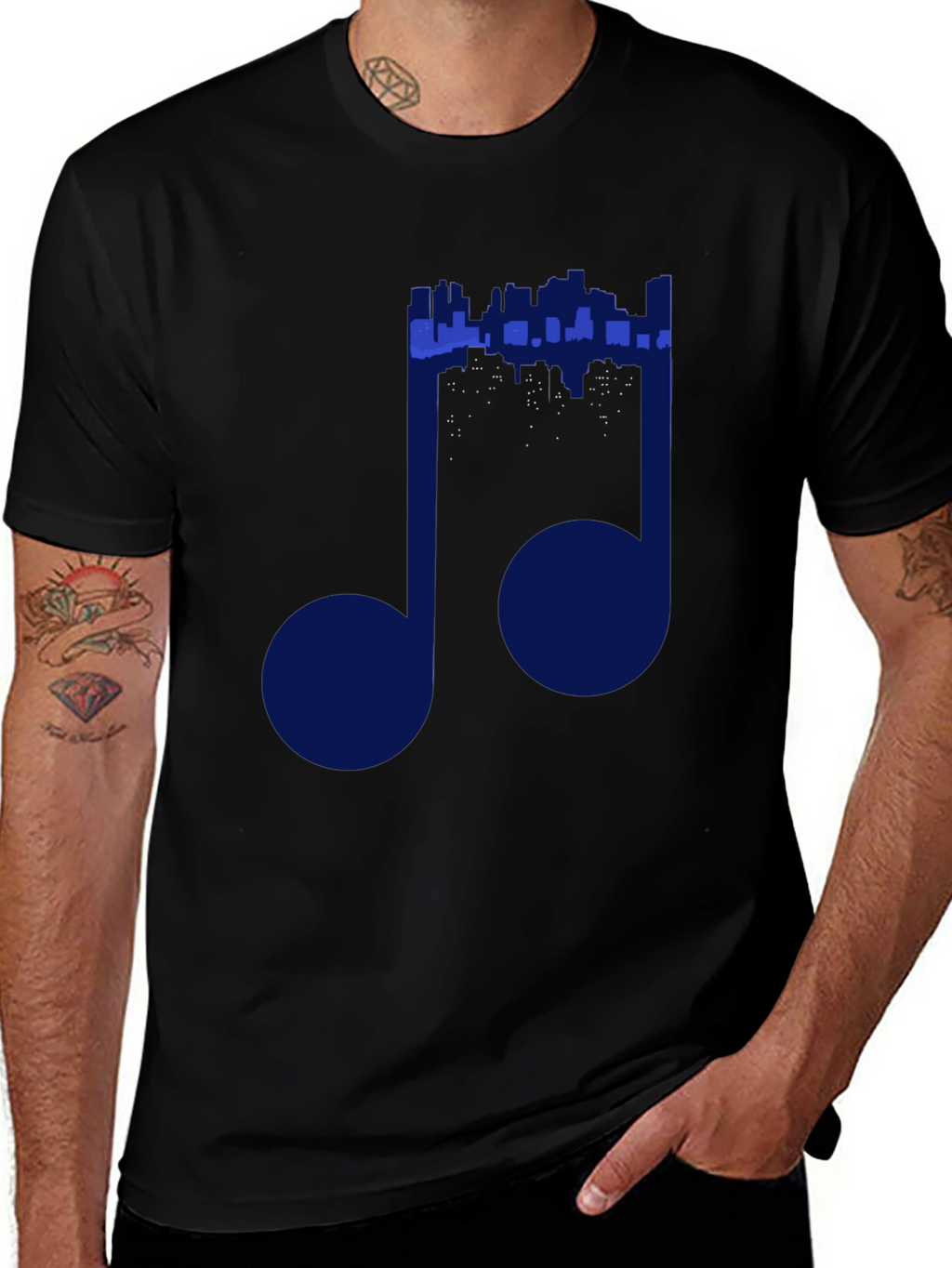 Musical Cityscape T-Shirt