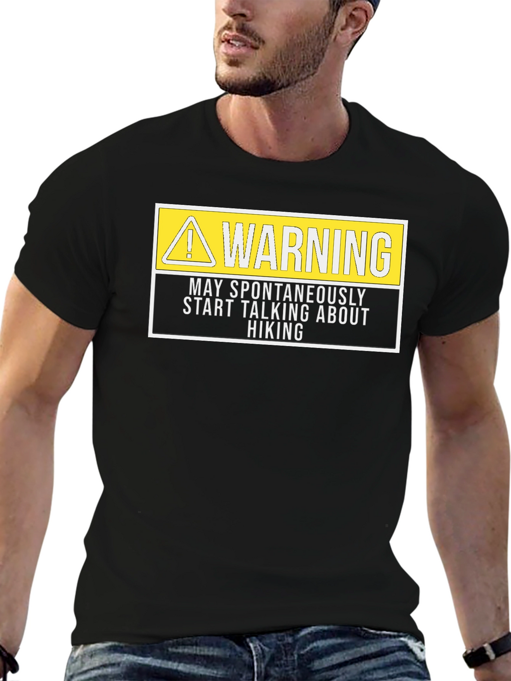 Warning Hiker T-Shirt Funny Hiking Tee