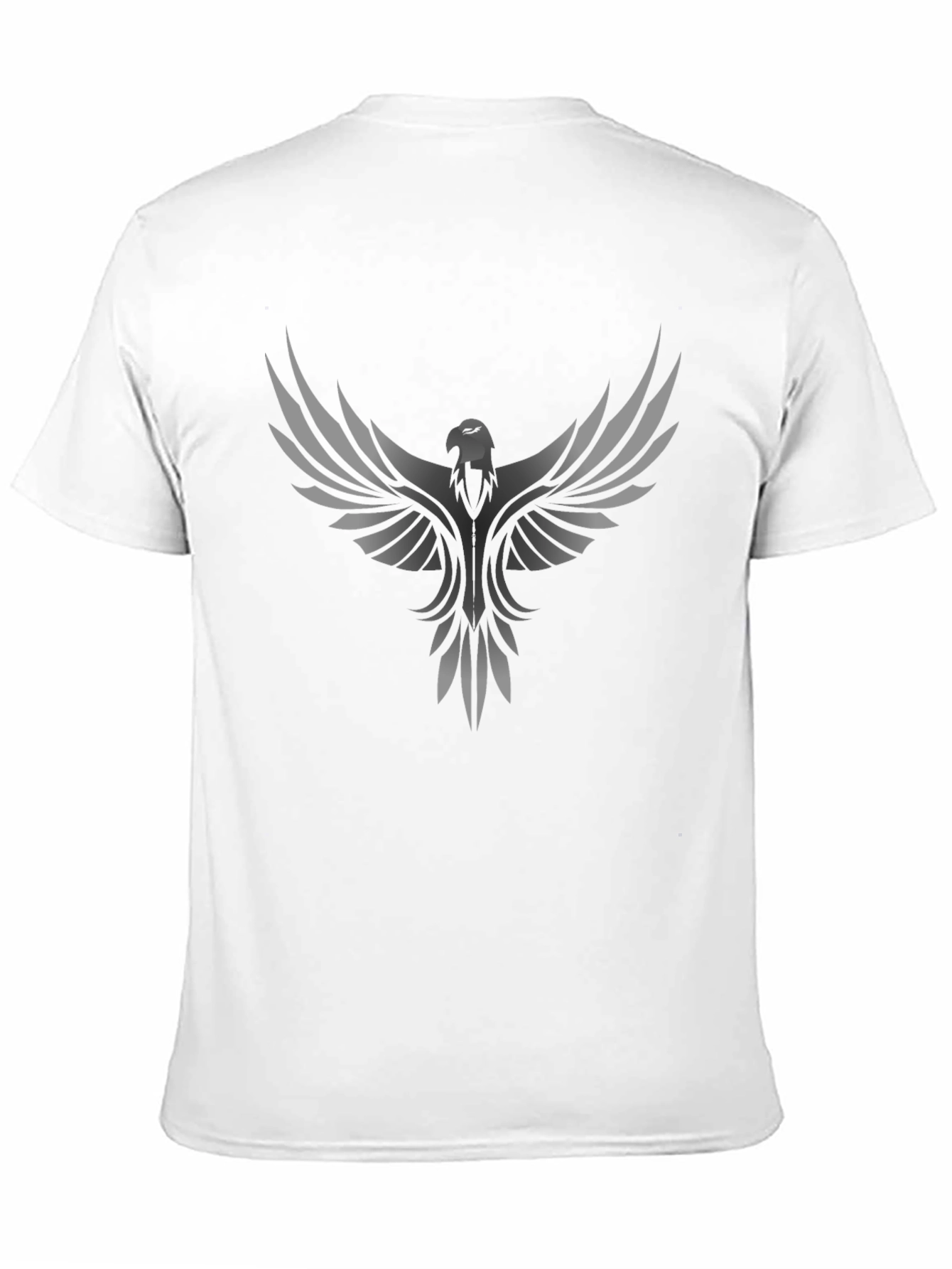 Phoenix Graphic Print Mens Black T-Shirt