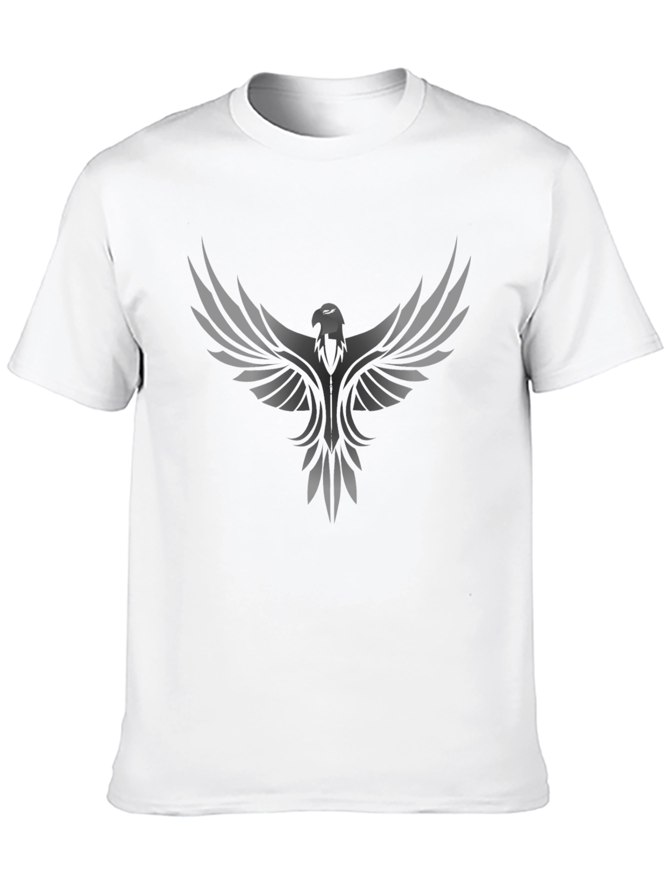Phoenix Graphic Print Mens Black T-Shirt