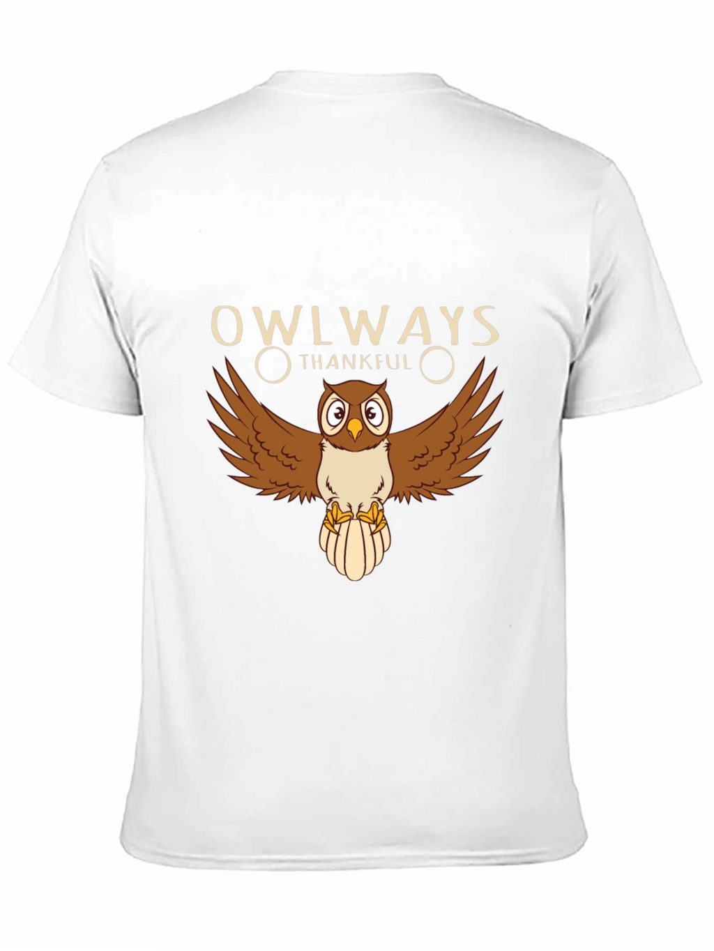 Owlways Thankful Black Graphic Tee