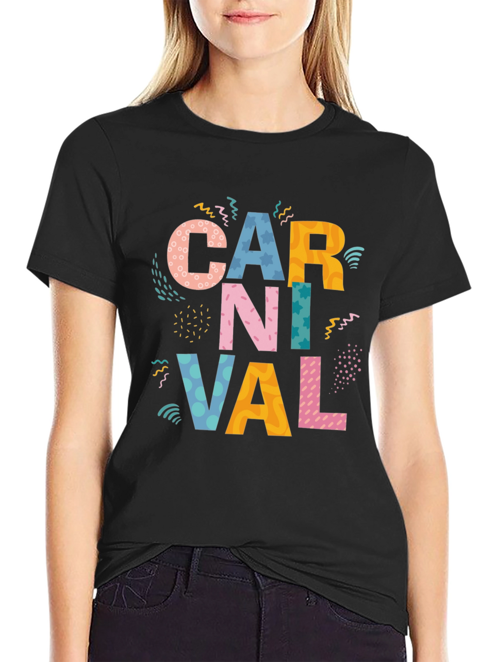 Carnival Graphic Tee - Vibrant Party Style