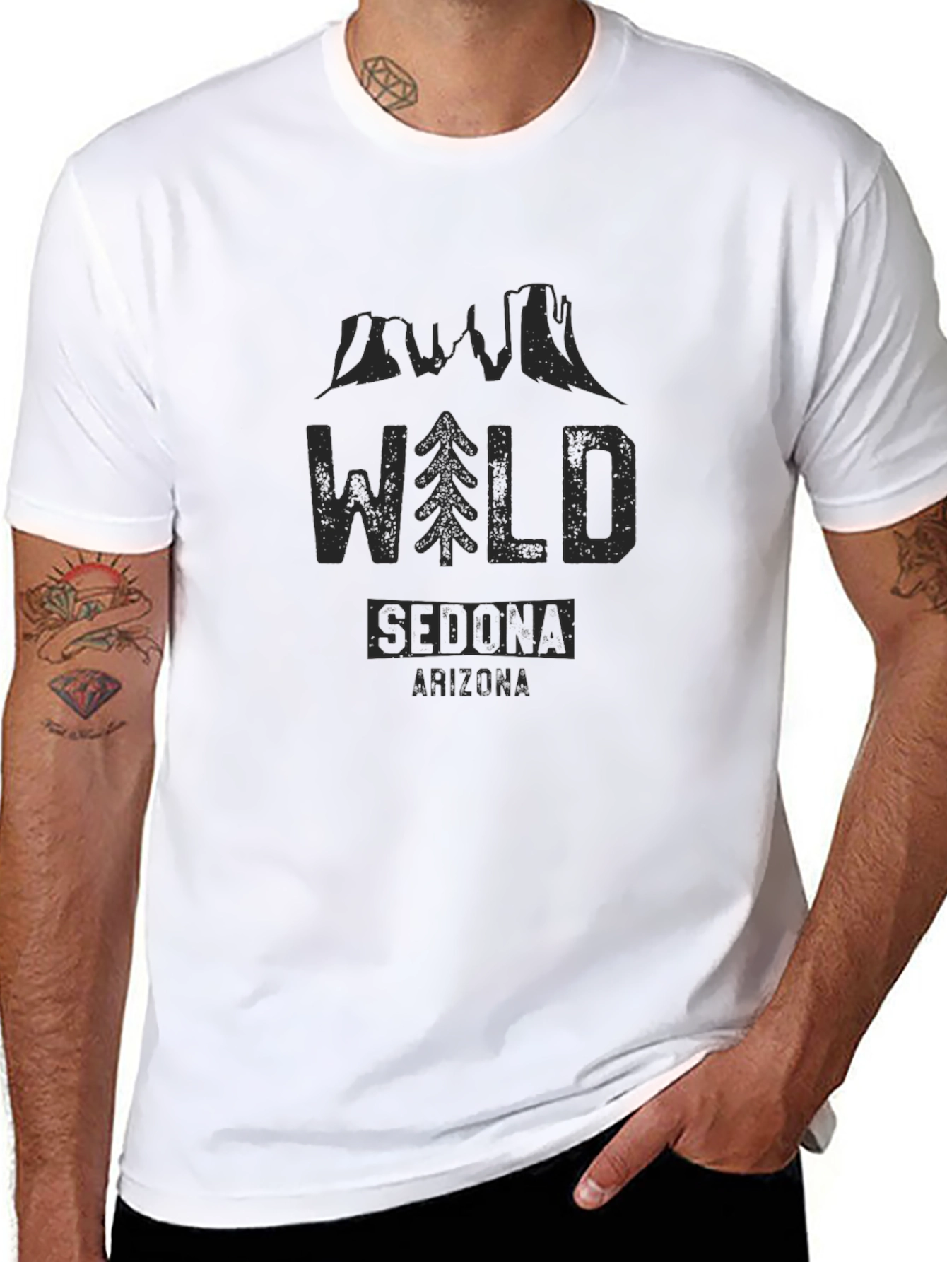 Wild Sedona Arizona Graphic Tee - Black
