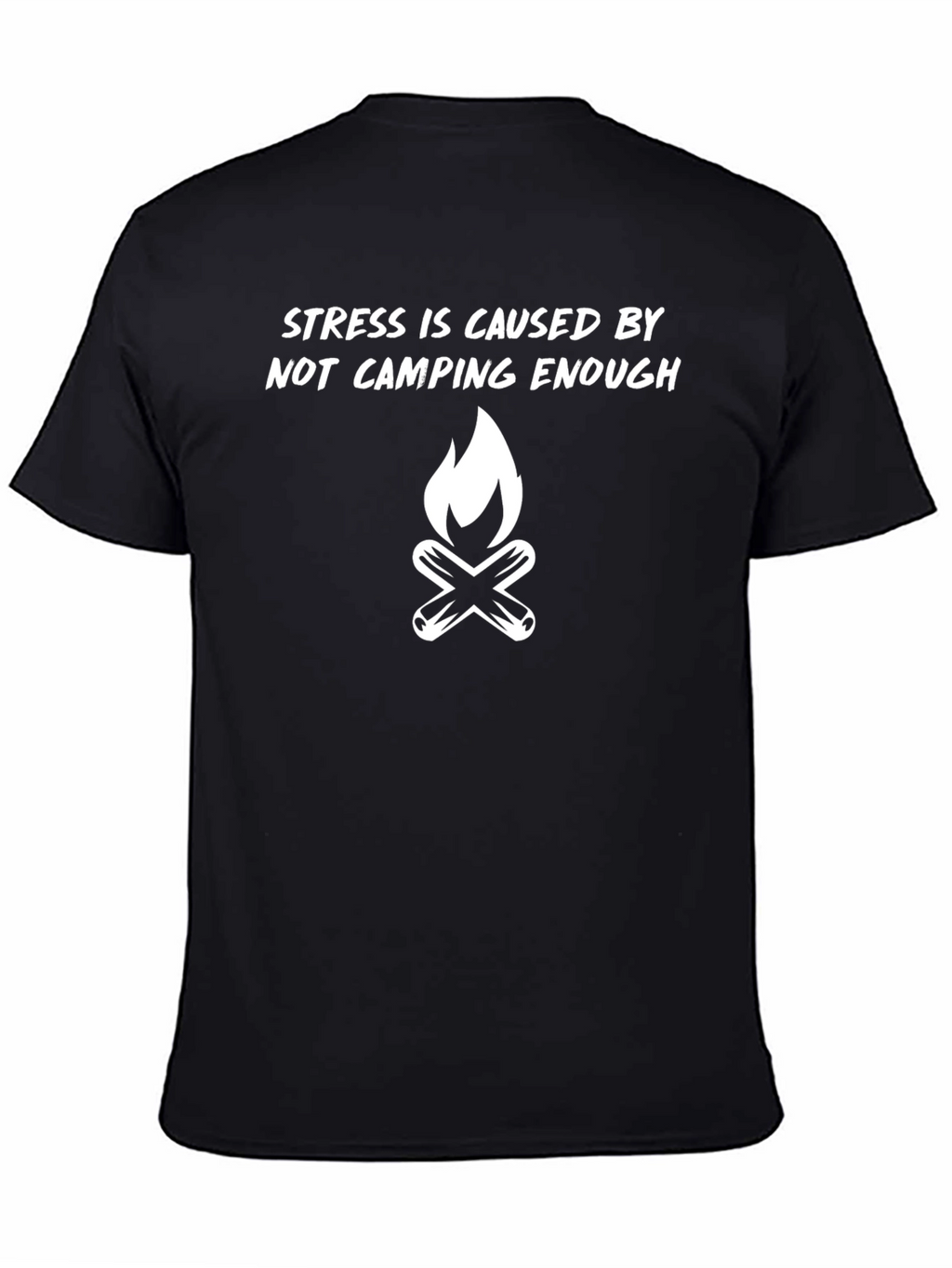 Stress Camping Graphic Tee - Outdoor Adventure