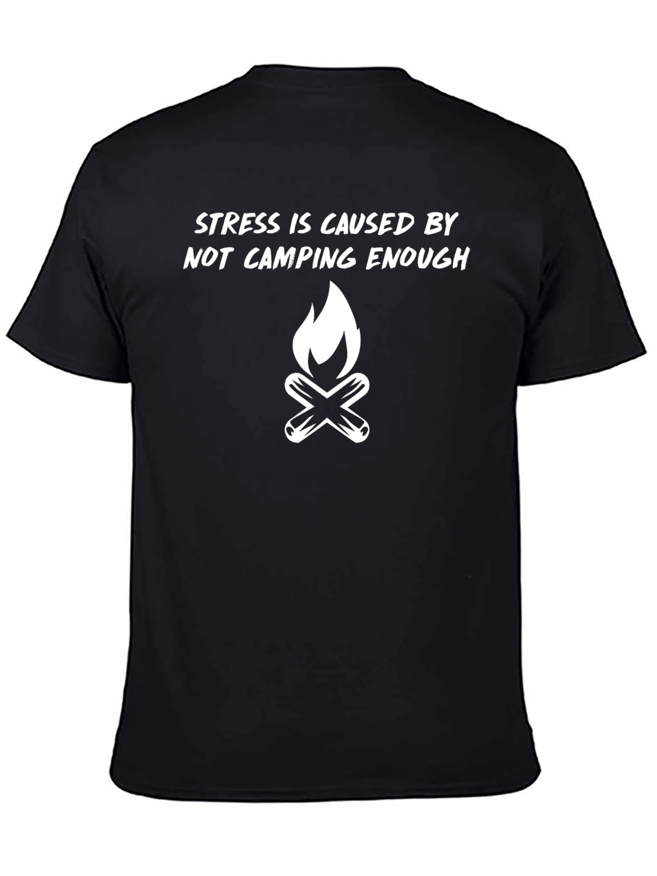 Stress Camping Graphic Tee - Outdoor Adventure