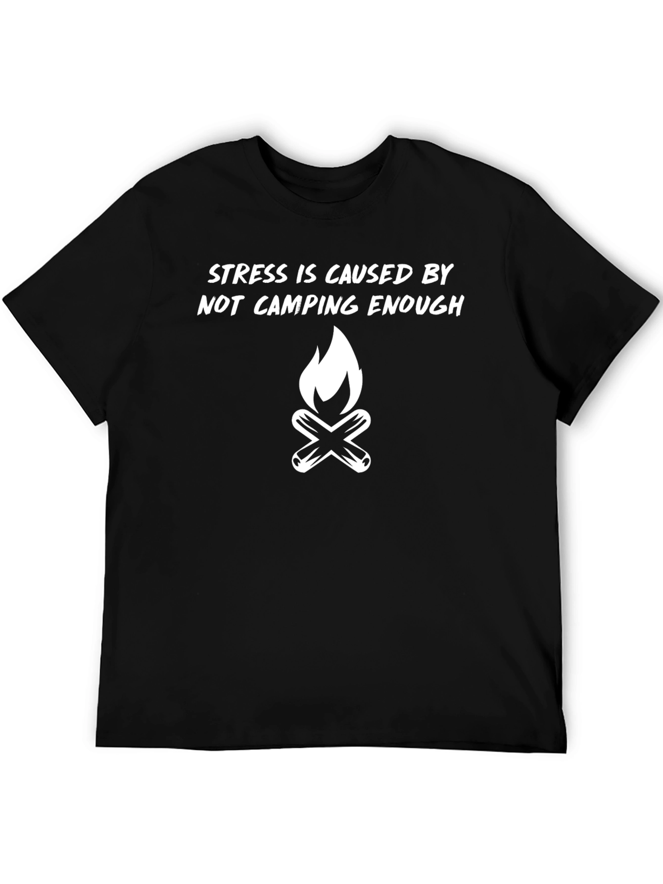 Stress Camping Graphic Tee - Outdoor Adventure
