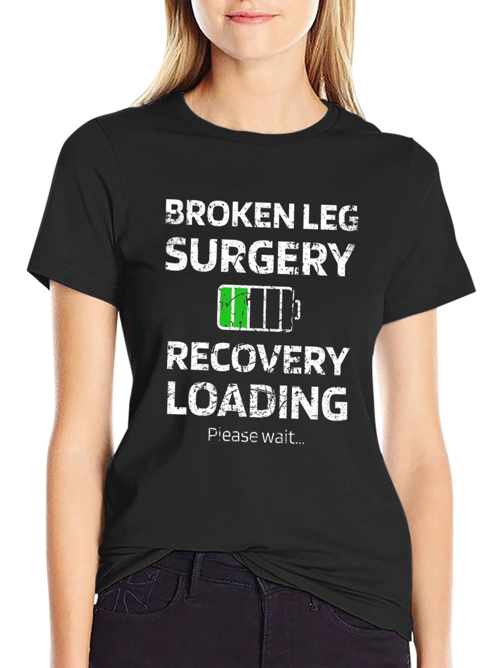Broken Leg Surgery Recovery Loading T-Shirt