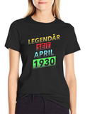 Legendary Since April 1930 Black T-Shirt