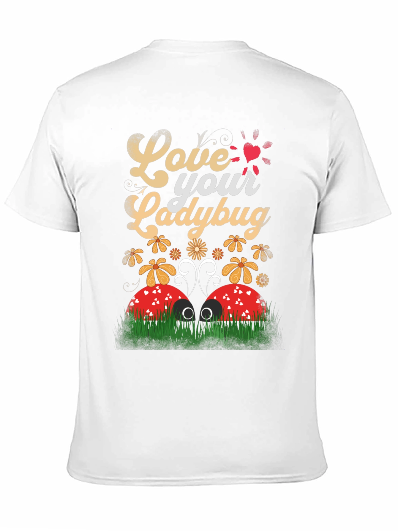 Love Your Ladybug Graphic Tee - Unisex Black T-Shirt