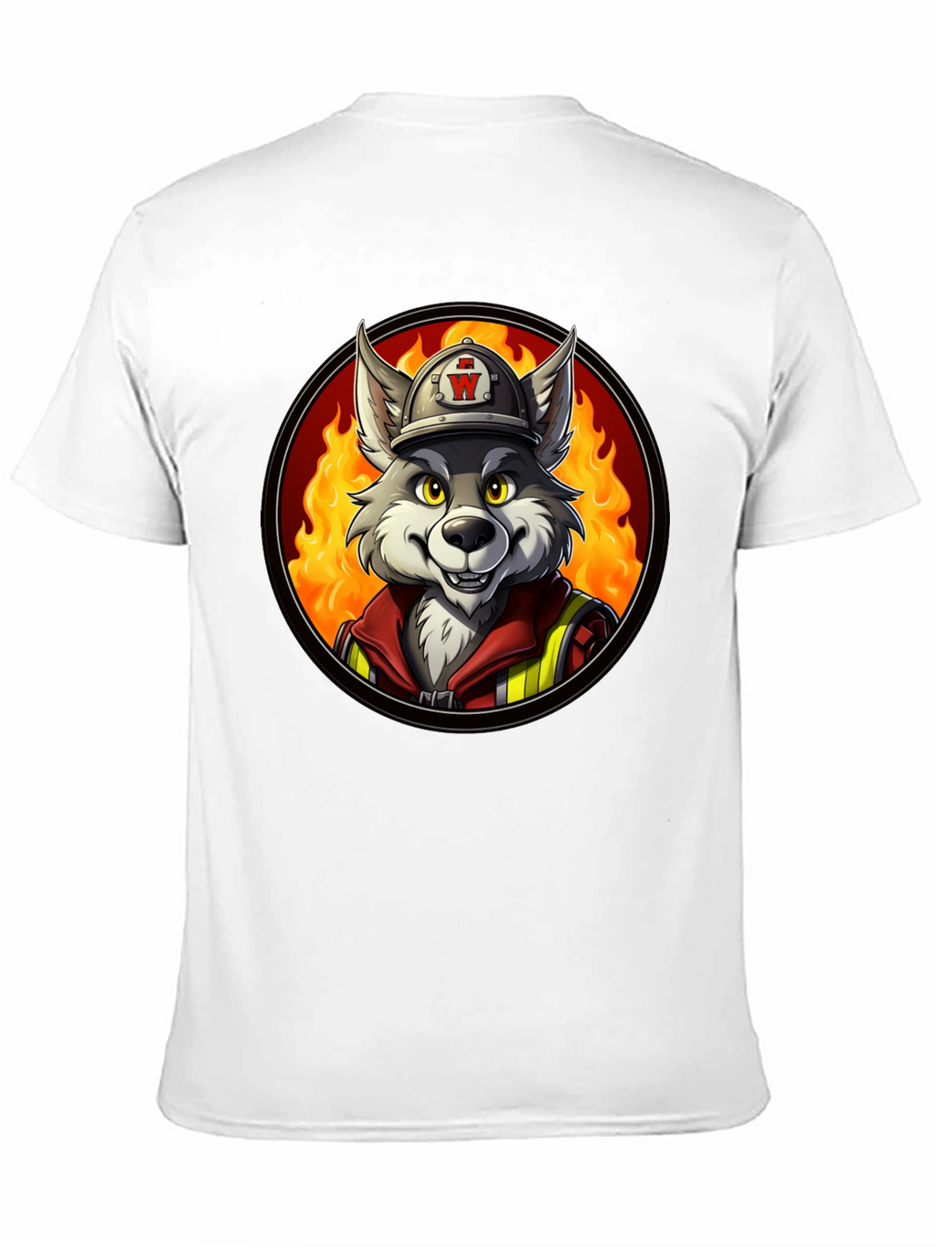 Wolf Firefighter Graphic Tee