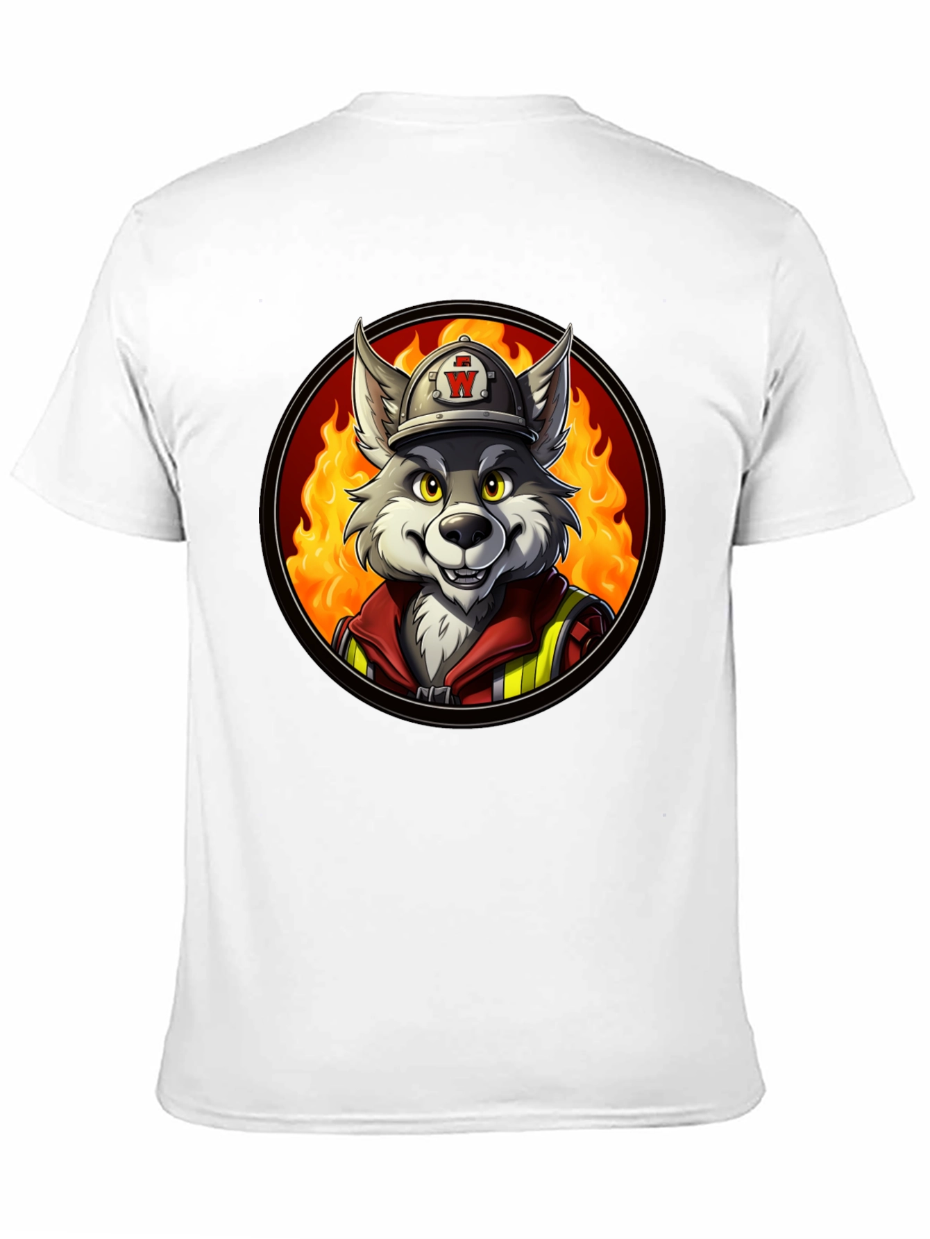 Wolf Firefighter Graphic Tee