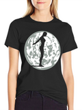 Silhouette Moon T-Shirt - Black Graphic Tee