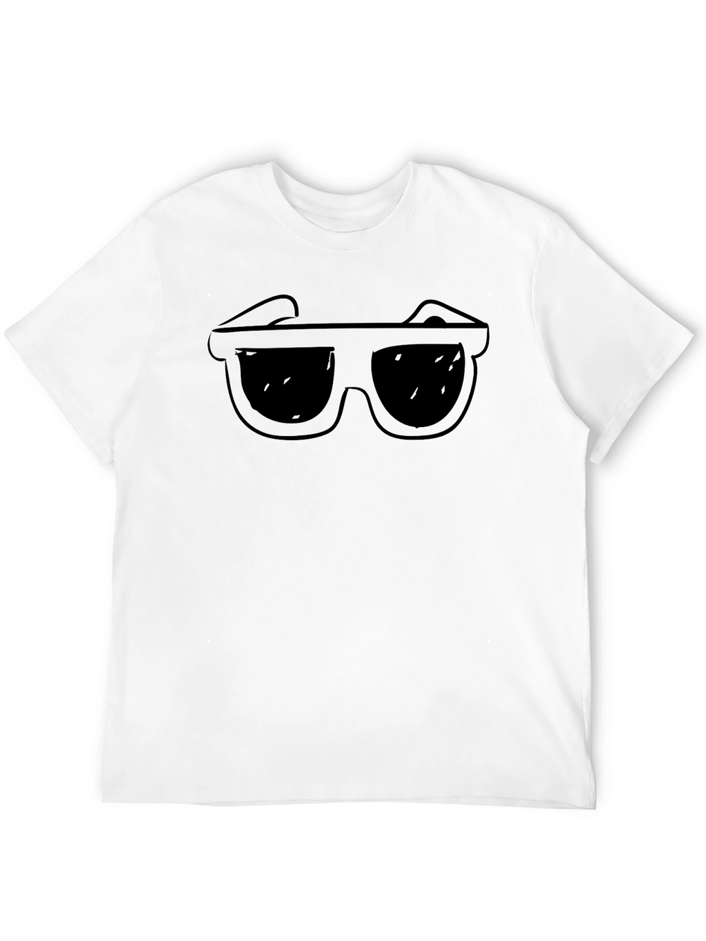 Cool Shades Graphic Tee - Black Cotton T-Shirt