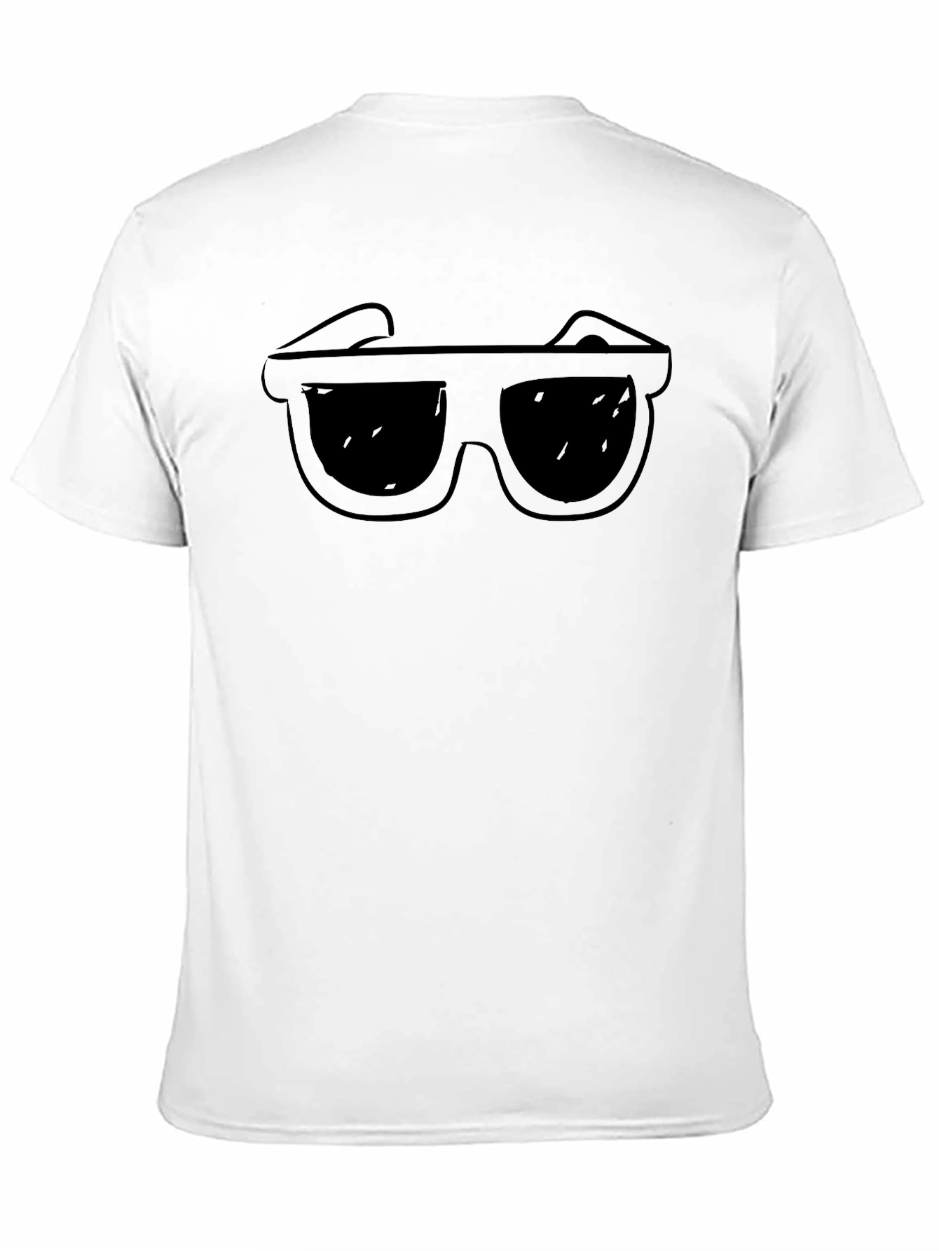 Cool Shades Graphic Tee - Black Cotton T-Shirt