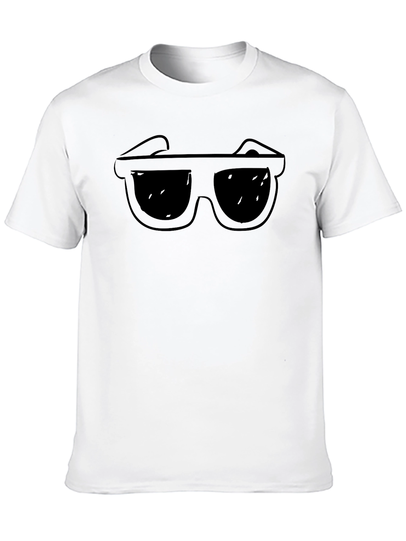 Cool Shades Graphic Tee - Black Cotton T-Shirt