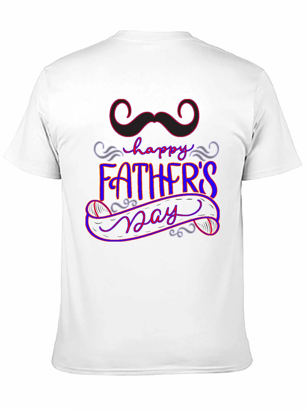 Happy Fathers Day Graphic Tee - Black