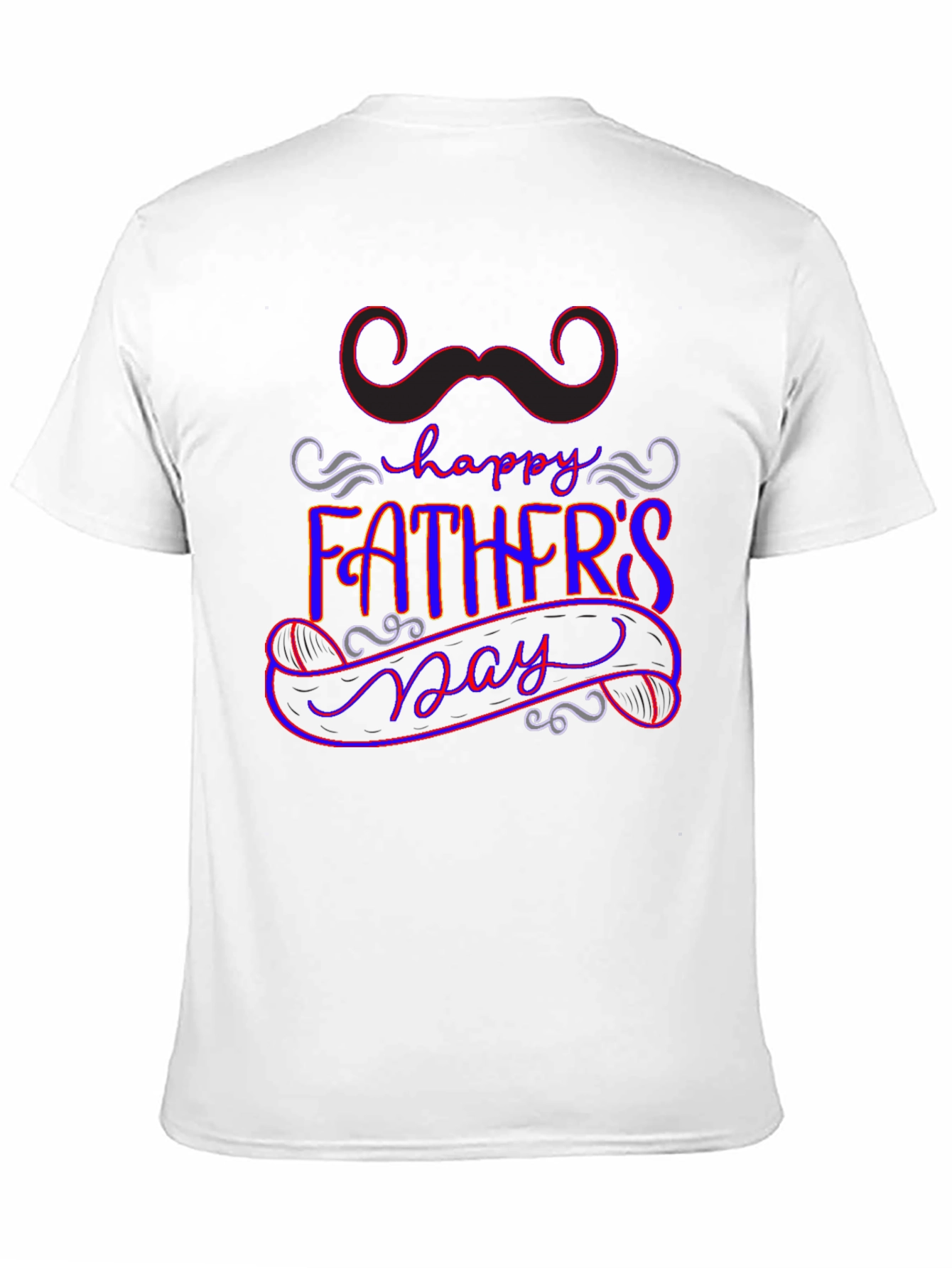 Happy Fathers Day Graphic Tee - Black