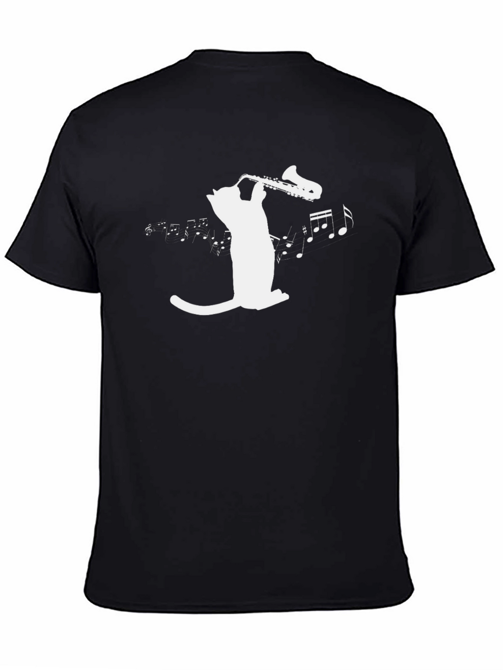 Cool Cat Saxophone Music T-Shirt