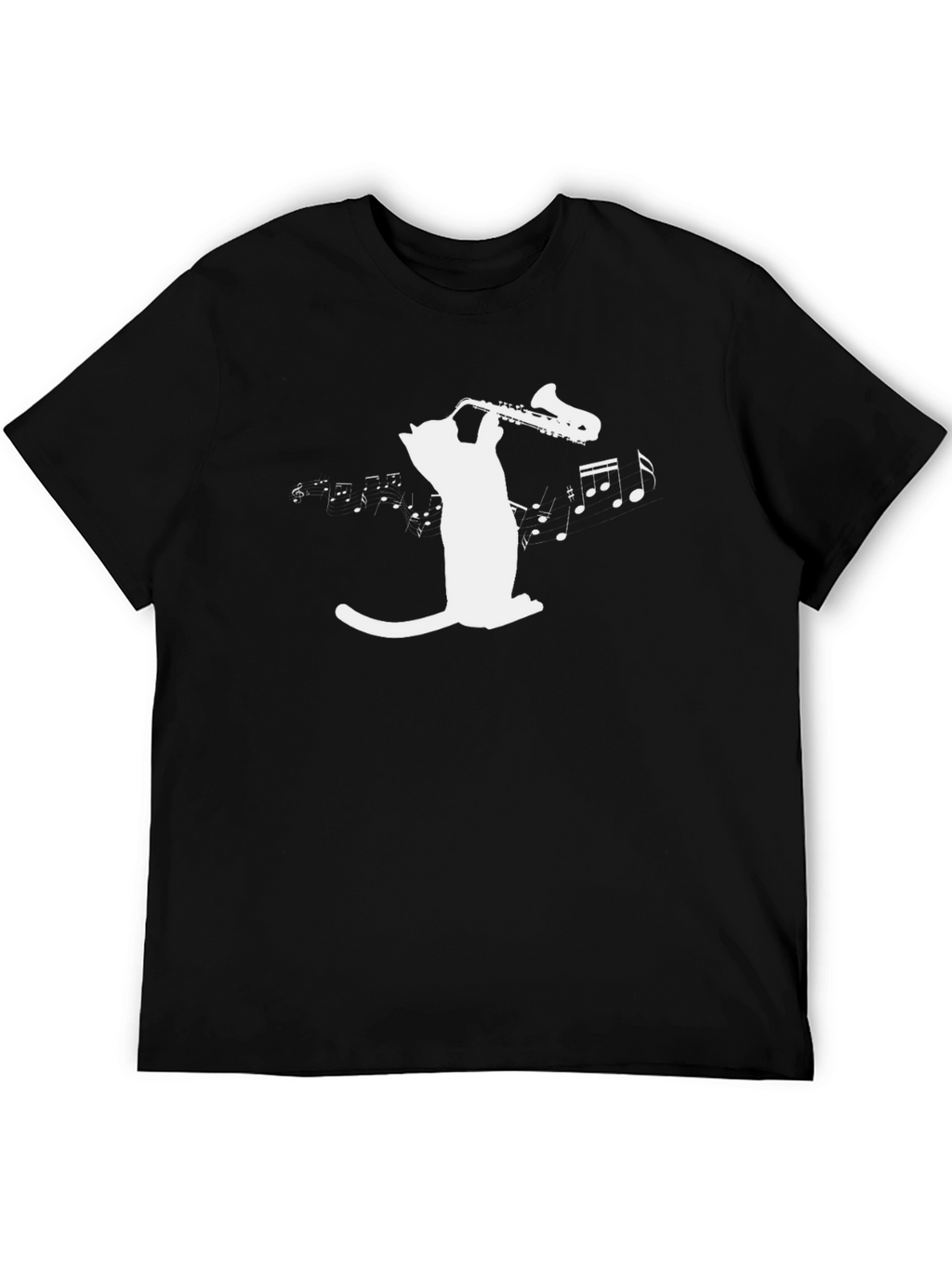 Cool Cat Saxophone Music T-Shirt