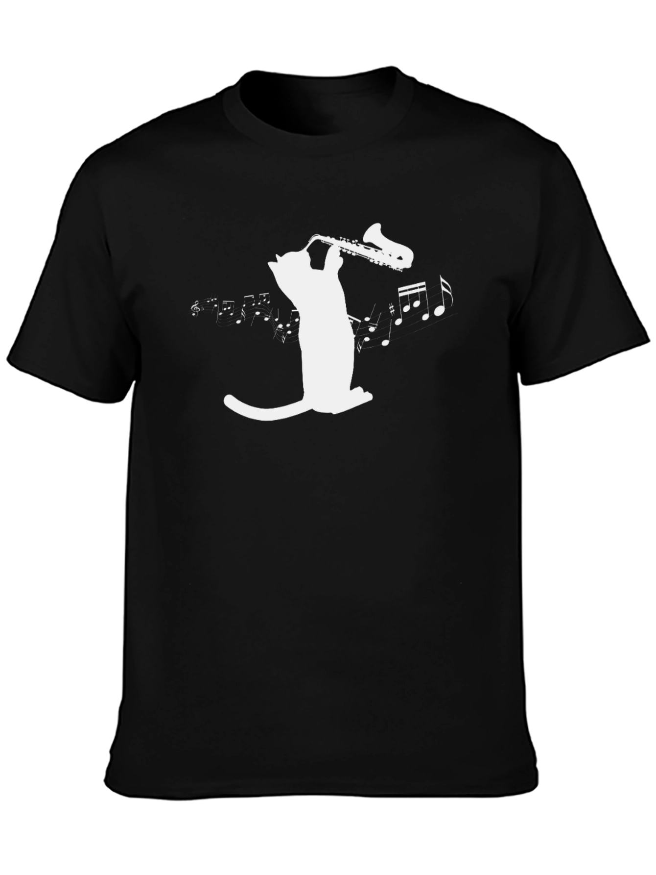 Cool Cat Saxophone Music T-Shirt