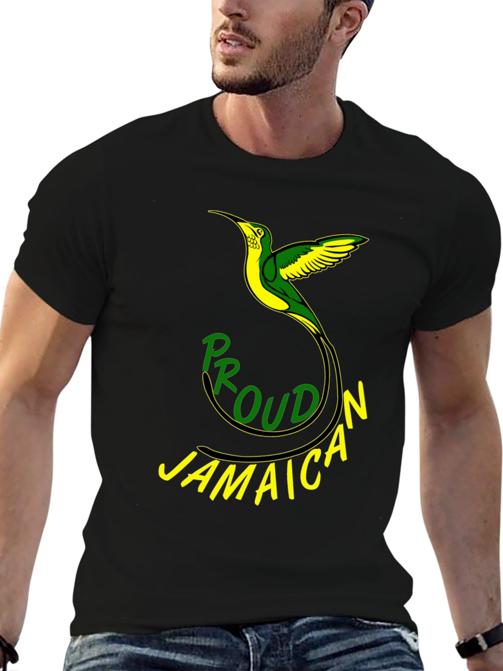 Proud Jamaican T-Shirt - Black