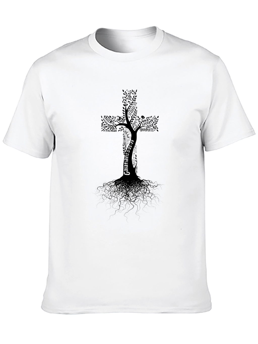 Tree of Life Cross Graphic T-Shirt