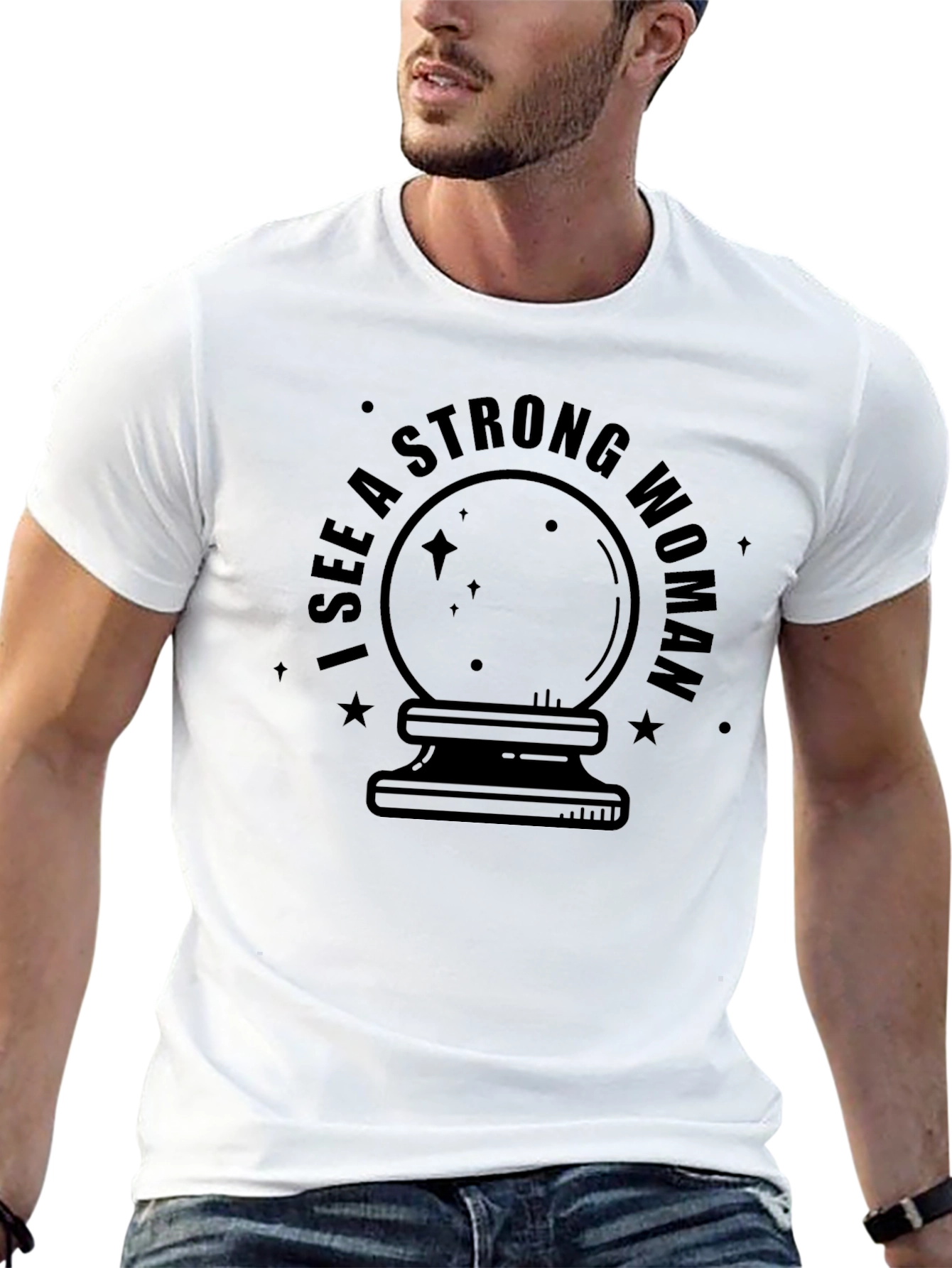 I See A Strong Woman Graphic Tee - Black