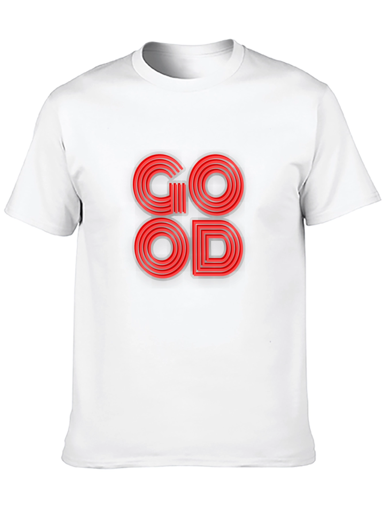 Stylish GOOD Graphic Print T-Shirt - Trendy & Cool